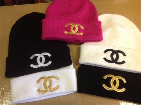 chanel red beanie|chanel hats gold and silver.